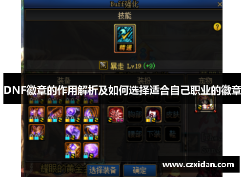 DNF徽章的作用解析及如何选择适合自己职业的徽章
